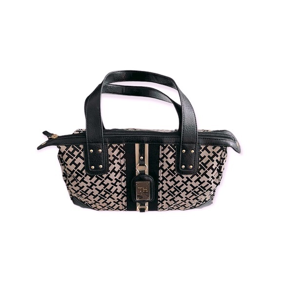 VTG 1990s Tommy Hilfiger Monogram Shoulder Bag LIKE NEW - Picture 2 of 9